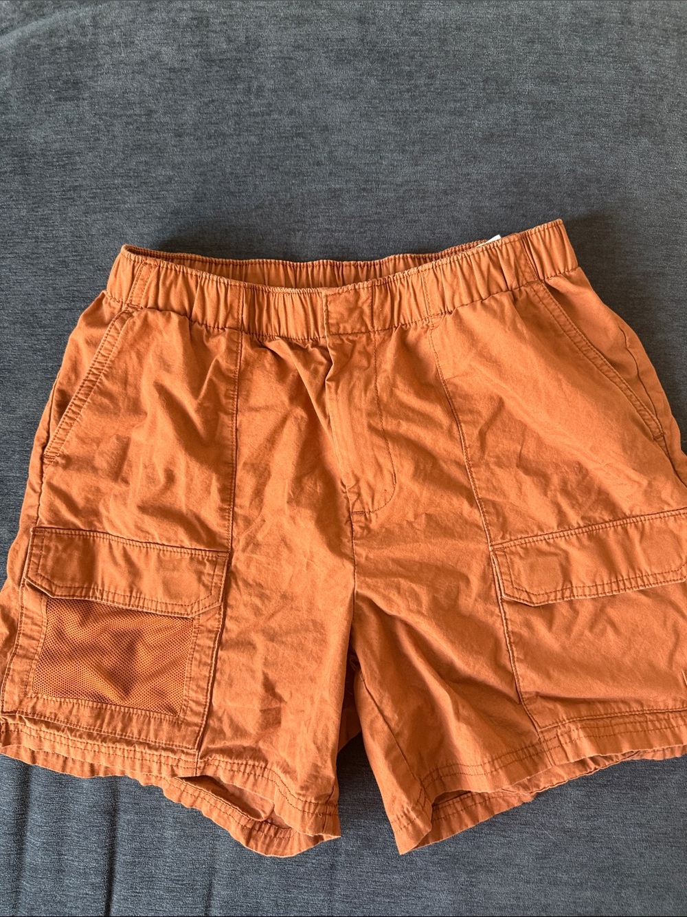 Dickies Men's Orange Cargo Shorts with Utility Pockets
